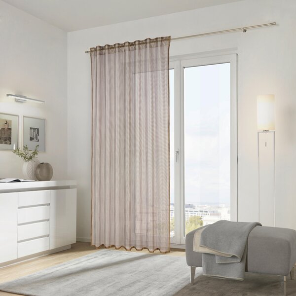 HOTOVÝ ZÁVĚS, průhledné, 140/245 cm Dieter Knoll - Závěsy, Online Only