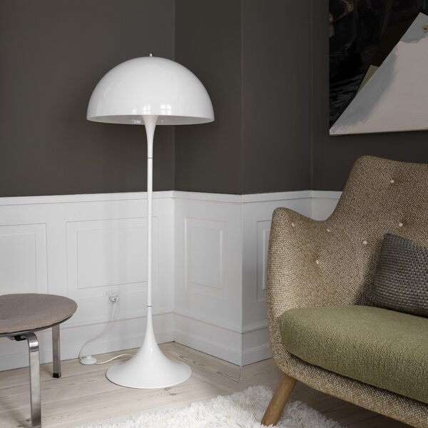 LOUIS POULSEN Stojací lampa Panthella, White opal acryl