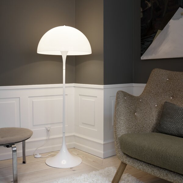 LOUIS POULSEN Stojací lampa Panthella, White opal acryl