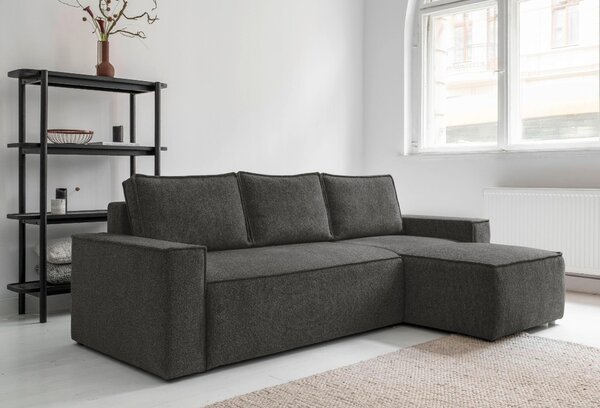 ROHOVÁ SEDAČKA, textil, tmavě šedá MID.YOU - Sedací soupravy, Online Only