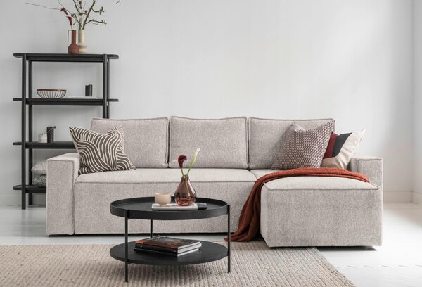 ROHOVÁ SEDAČKA, textil, béžová MID.YOU - Sedací soupravy, Online Only