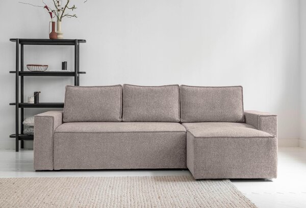 ROHOVÁ SEDAČKA, textil, šedá, bílá MID.YOU - Sedací soupravy, Online Only