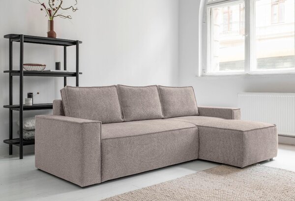ROHOVÁ SEDAČKA, textil, šedá, bílá MID.YOU - Sedací soupravy, Online Only