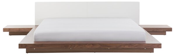 Postel ZEN 180 x 200 cm Hnědý jasan