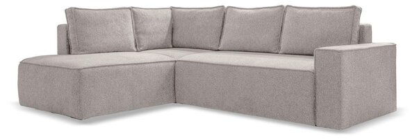 ROHOVÁ SEDAČKA, textil, šedá, bílá MID.YOU - Sedací soupravy, Online Only
