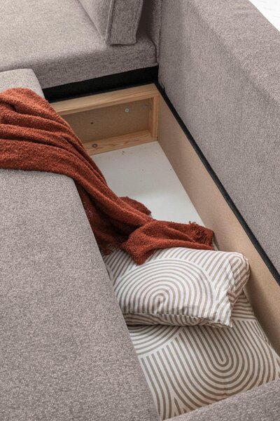 ROHOVÁ SEDAČKA, textil, šedá, bílá MID.YOU - Sedací soupravy, Online Only