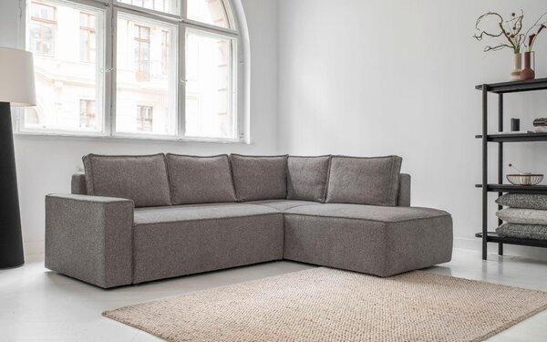 ROHOVÁ SEDAČKA, textil, šedá MID.YOU - Sedací soupravy, Online Only