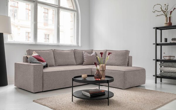 ROHOVÁ SEDAČKA, textil, šedá MID.YOU - Sedací soupravy, Online Only