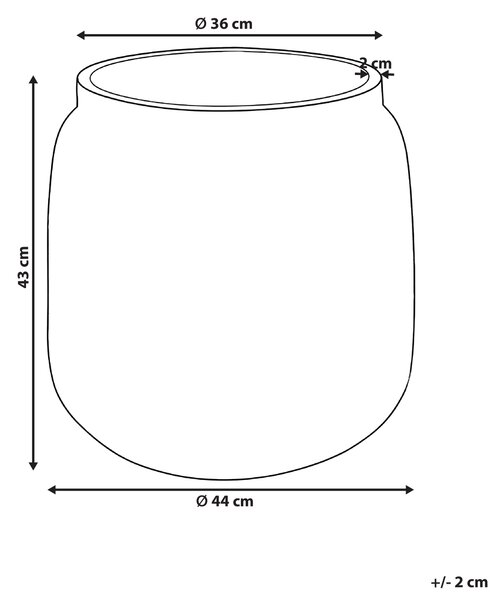 Květináč ARGOSTOLI 44 cm Béžová