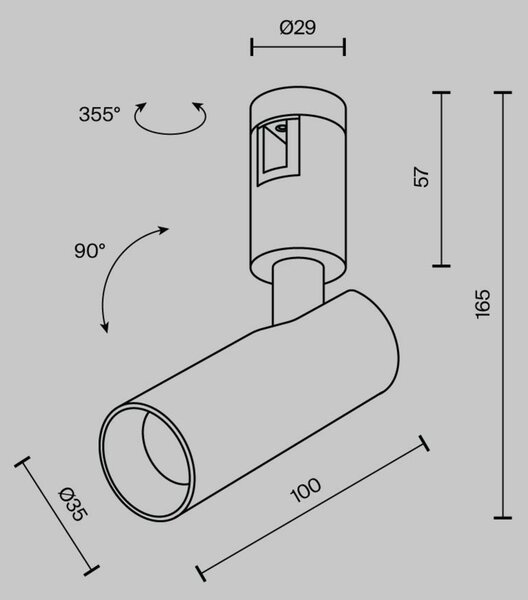 MAYTONI Svítidlo do kolejnice Focus LED Flarity 2700K 5W 60d TR144-1-5W2.7K-W-BS-DE