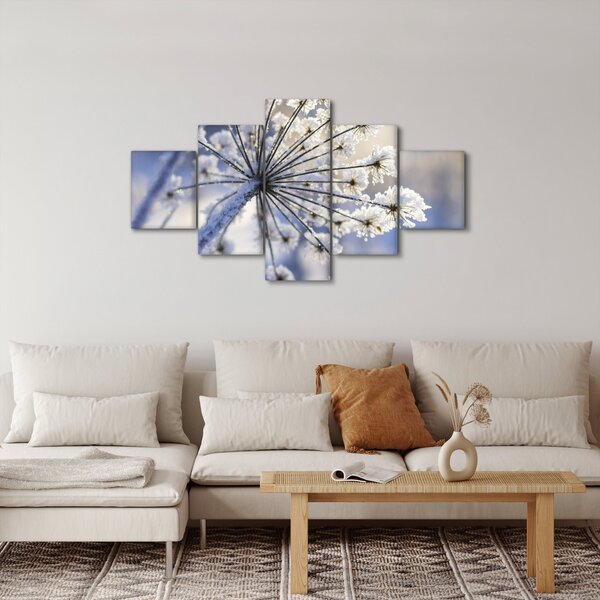Obraz - Zmrzlý květ (125x70 cm)