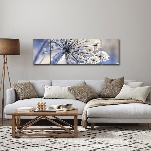 Obraz - Zmrzlý květ (170x50 cm)