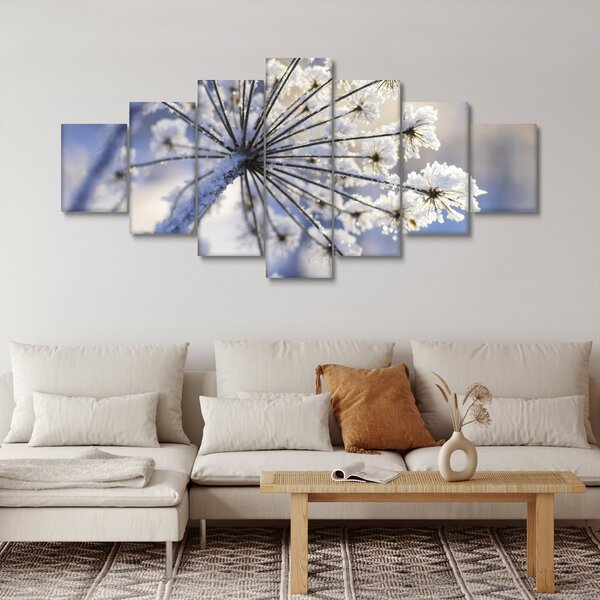 Obraz - Zmrzlý květ (210x100 cm)