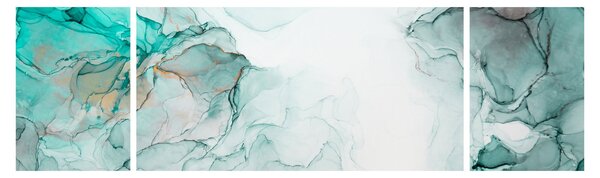 Obraz - Inkoustová abstrakce 2 (170x50 cm)