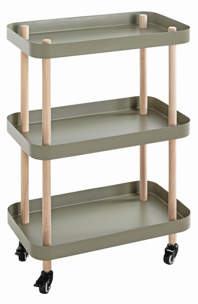 SERVÍROVACÍ VOZÍK, zelená, přírodní barvy, barvy buku, 50/30/76 cm - Barové vozíky, Online Only