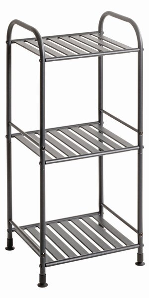 REGÁL, antracitová, ocel, 33/75/28 cm - Online Only regály & police, Online Only