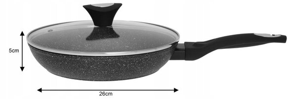 Tradiční pánev Klausberg Marmo 26 cm s granitovým povrchem