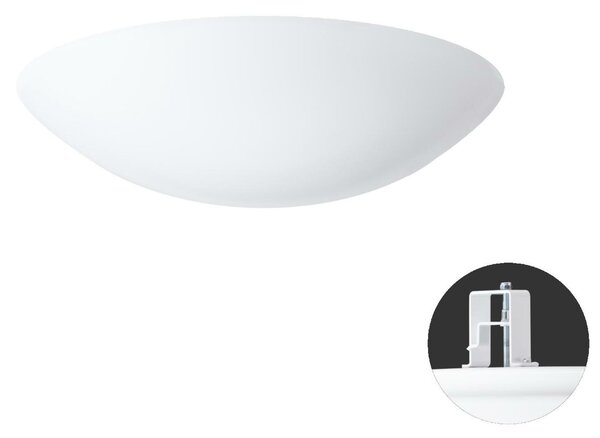 OSMONT TIT52518 TITAN V3 stropní/nástěnné plastové polovestavné svítidlo bílá IP44 3x25W E27