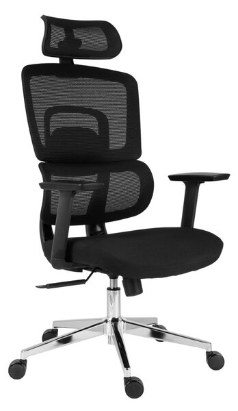 Kancelářská ergonomická židle Neoseat GARY — černá, nosnost 150 kg