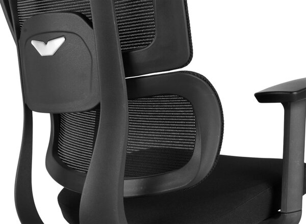 Kancelářská ergonomická židle Neoseat GARY — černá, nosnost 150 kg