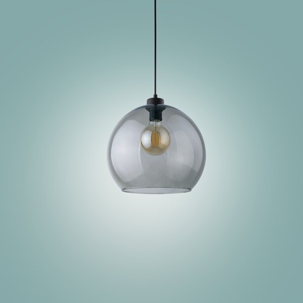 TK Lighting Cubus závěsné svítidlo 1x15 W kouřová-grafitová 4292