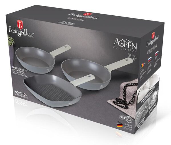 Sada pánví s titanovým povrchem 3 ks Aspen Collection