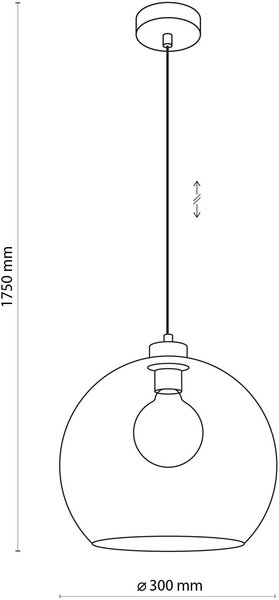 TK Lighting Cubus závěsné svítidlo 1x15 W kouřová-grafitová 4292