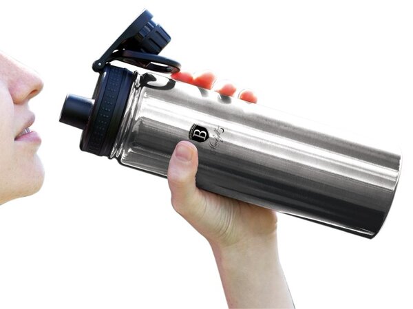 Termoska sportovní lahev 540 ml nerez stříbrná