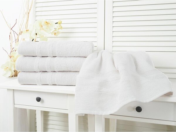 B.E.S. - Petrovice, s.r.o. Bavlněný froté ručník 50x100 Luxury - White