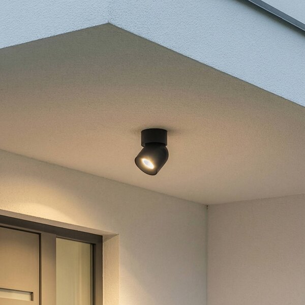 Nowodvorski Lighting Stropní bodové osvětlení Oscar, černé, hliník, výška 13,5 cm, GU10, stmívatelný, Černá, Hliník