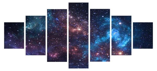 Obraz - Noční obloha (210x100 cm)