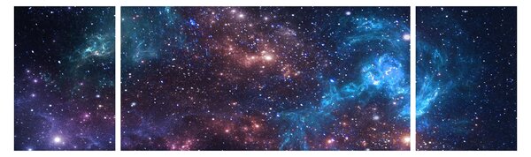 Obraz - Noční obloha (170x50 cm)