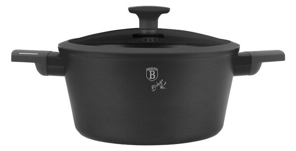 Kastrol s titanovým povrchem a poklicí 24 cm Antracit Collection