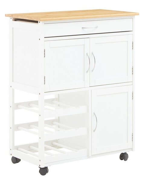 Bambusový kuchyňský ostrůvek na kolečkách 37x67 cm Harlow – Premier Housewares