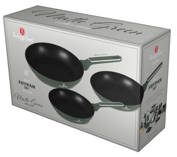 Sada pánví s titanovým povrchem Matte Green Collection