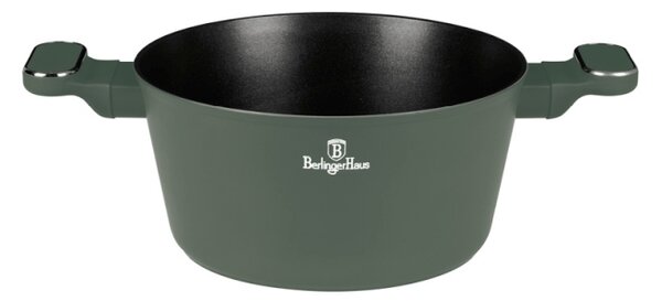 Kastrol s titanovým povrchem a poklicí 24 cm Matte Green Collection