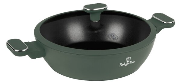 Kastrol s titanovým povrchem a poklicí 28 cm Matte Green Collection