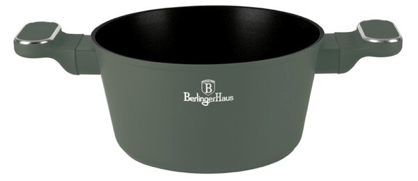 Kastrol s titanovým povrchem a poklicí 20 cm Matte Green Collection