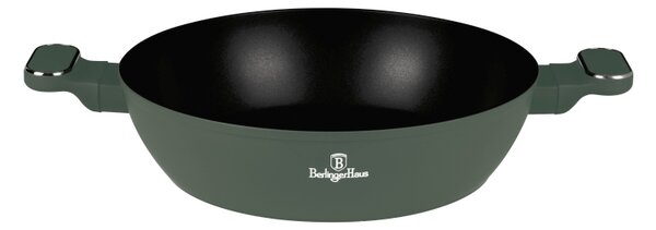 Kastrol s titanovým povrchem a poklicí 30 cm Matte Green Collection