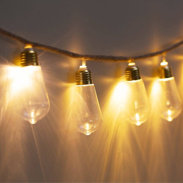 Světelný řetěz, 10 LED žárovek, 165 cm