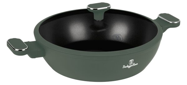 Kastrol s titanovým povrchem a poklicí 30 cm Matte Green Collection