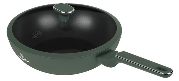 Pánev wok s poklicí a titanovým povrchem 28 cm Matte Green Collection