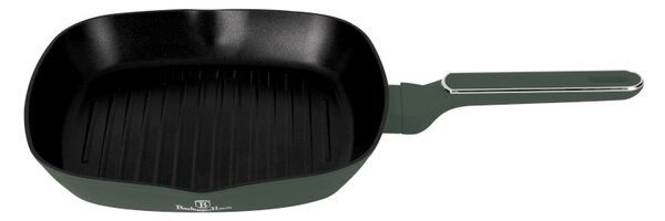 Pánev grilovací s titanovým povrchem a poklicí 28 cm Matte Green Collection