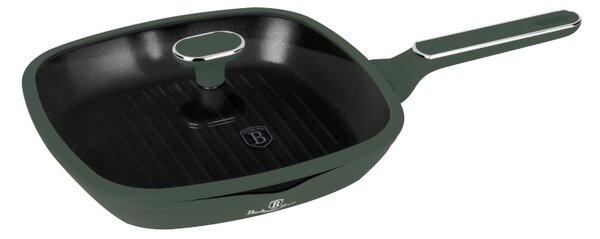 Pánev grilovací s titanovým povrchem a poklicí 28 cm Matte Green Collection