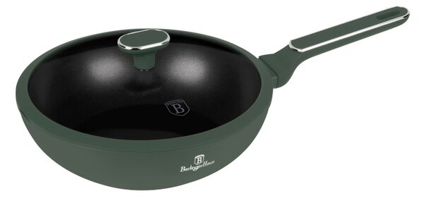 Pánev wok s poklicí a titanovým povrchem 28 cm Matte Green Collection