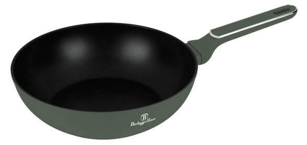 Pánev wok s poklicí a titanovým povrchem 28 cm Matte Green Collection