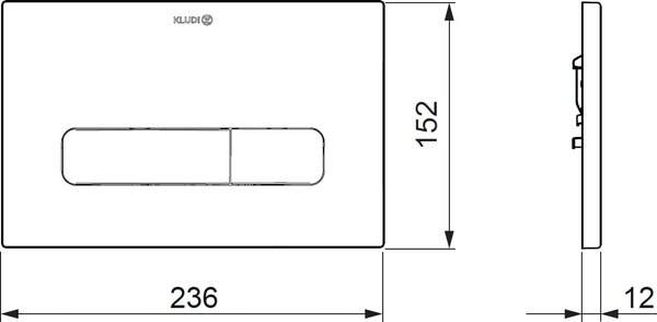 Kludi Unifix splachovací tlačítko pro WC zlatá 30PP01N0