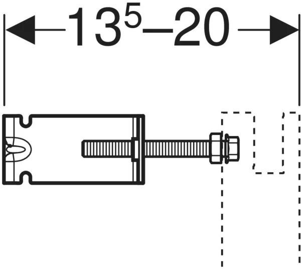 Geberit Duofix Basic konstrukce konzole 111.839.00.2