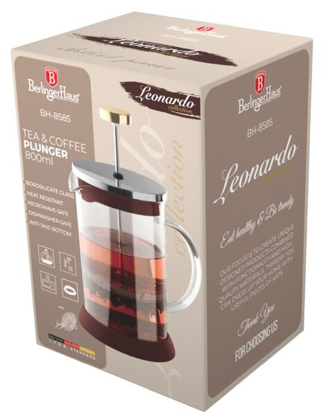 Konvička na čaj a kávu French Press 800 ml Leonardo Collection