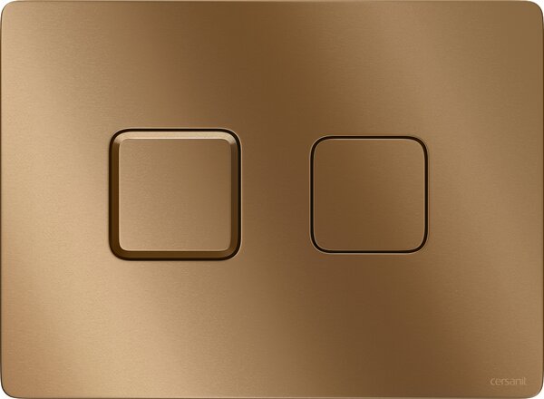 Cersanit Accento Square splachovací tlačítko pro WC měděná K3042-005